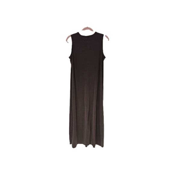 Pure J Jill Ribbed Maxi Dress S Tencel Modal Capsule Closet Minimalist Lagenlook - Picture 7 of 11
